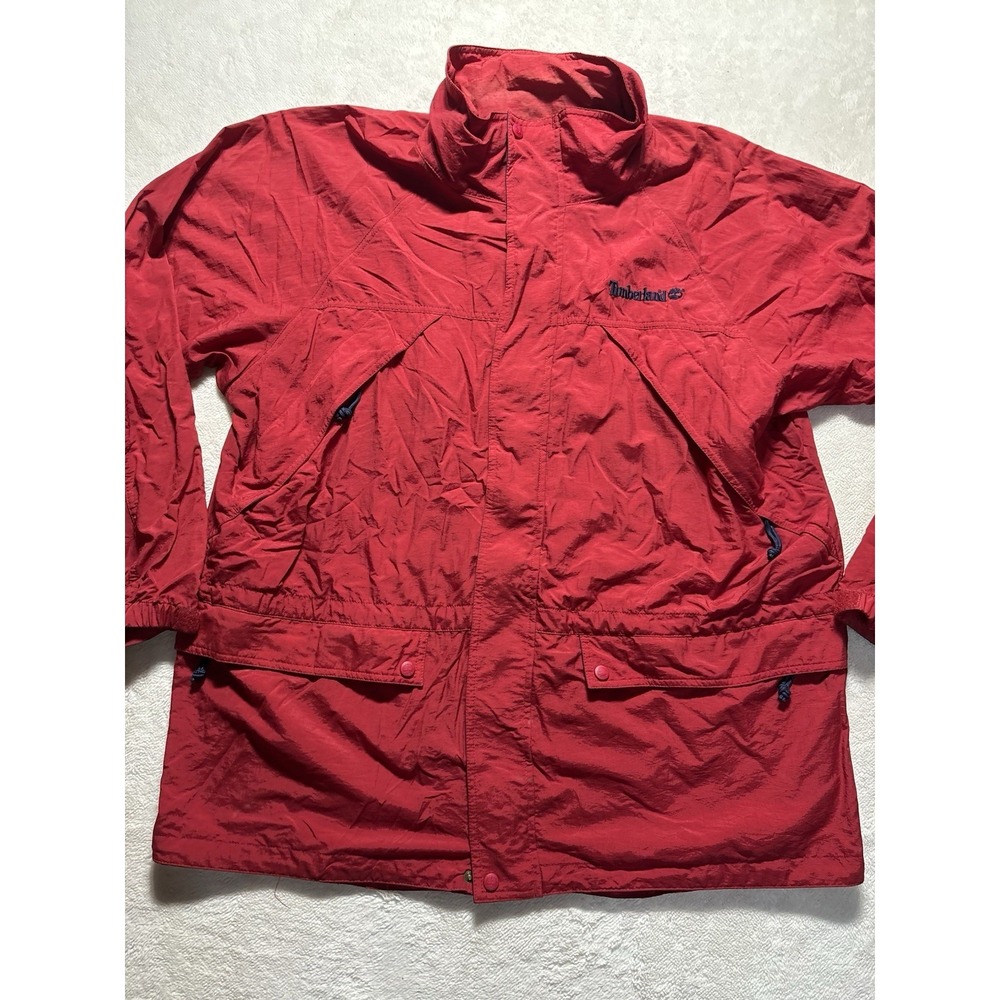 Timberland Vintage Jacket Rain Resistant Multi Pocket Size Large - Picture 4 of 14